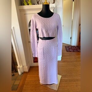 Lavender Knit Two-Piece Set